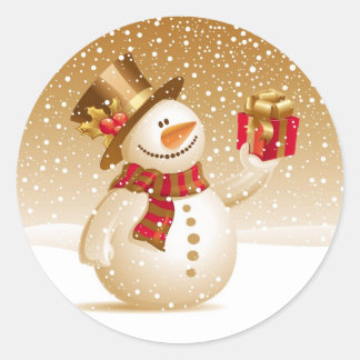 Navidades Pegatinas Snowman