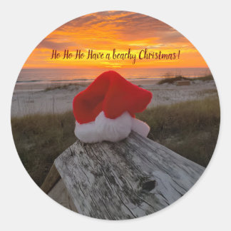 Navidades pegatinas temáticos de playa con Santa H