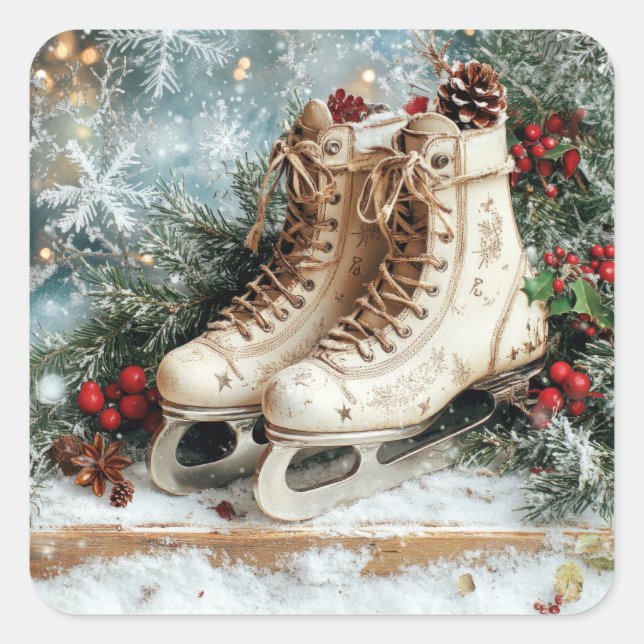 Navidades Pegatinas Vintage (Anverso)