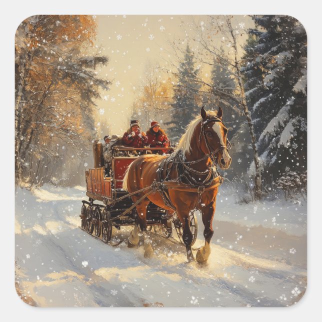 Navidades Pegatinas Vintage (Anverso)
