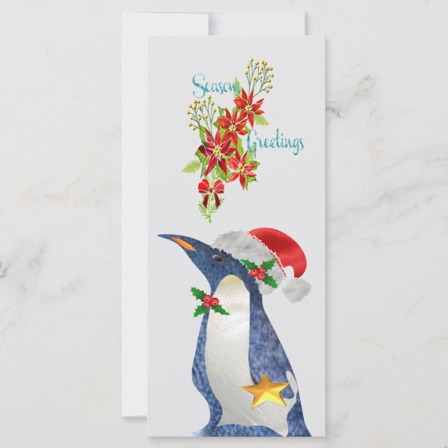 Navidades Penguin Notecard (Anverso)