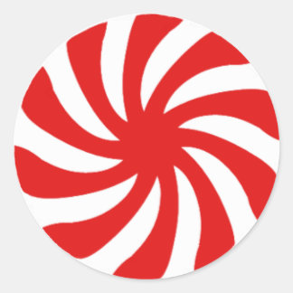 Navidades Peppermint Candy swirl pegatina