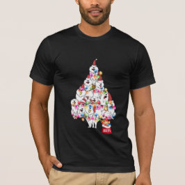 Navidades Perro Pomerania Cachorro con camiseta