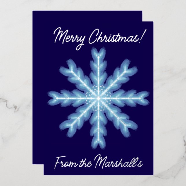 Navidades personales del Festividad Blue & Silver  (Anverso/Reverso)