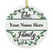 Navidades Personalizable Ornamento cerámico