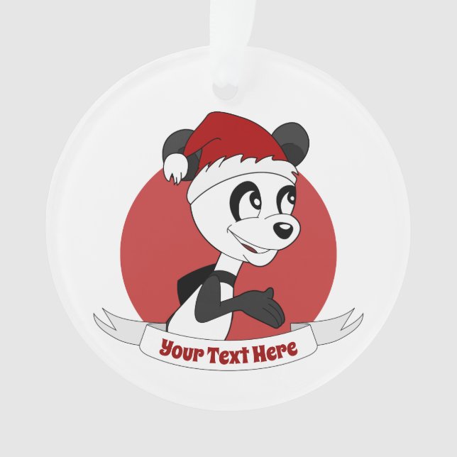 Navidades personalizado con adorable adorno de oso (Anverso)