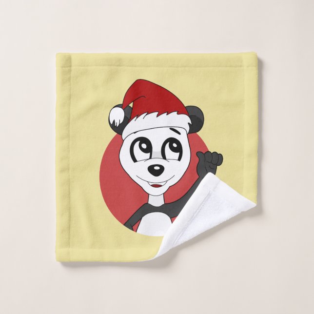Navidades personalizado con ropa de lavado de oso  (Toallita)