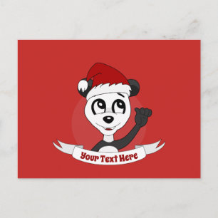 Navidades personalizado con tarjeta postal del oso