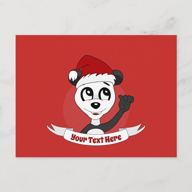 Navidades personalizado con tarjeta postal del oso (Anverso)