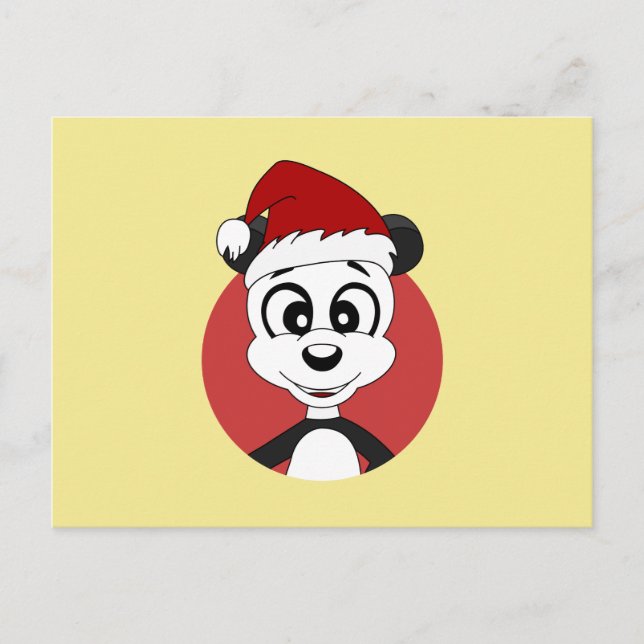 Navidades personalizado con tarjeta postal del oso (Anverso)