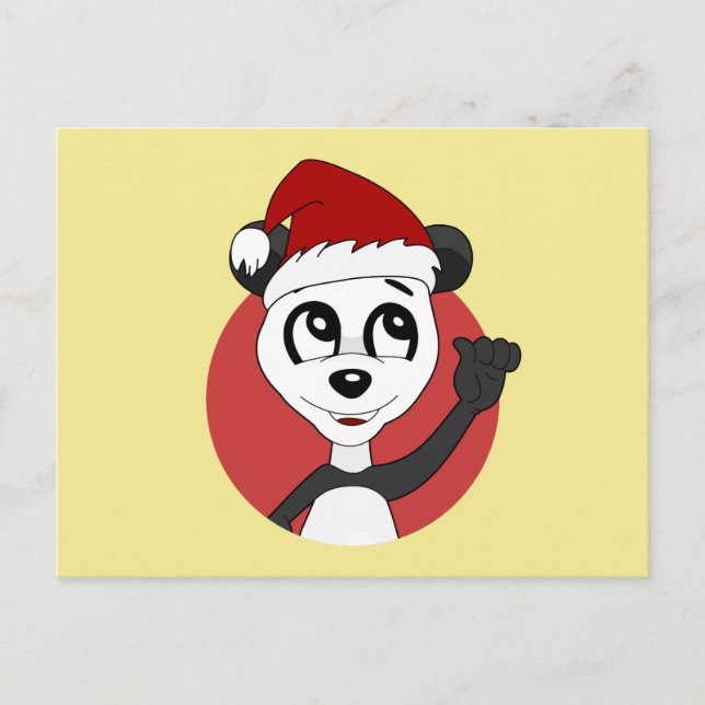 Navidades personalizado con tarjeta postal del oso (Anverso)