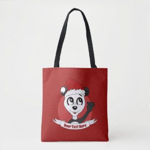 Navidades personalizado con una bolsa de oso panda