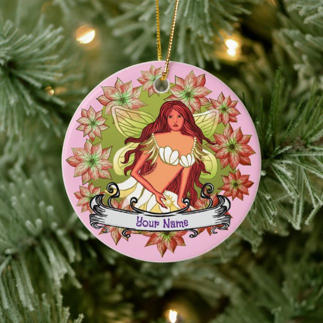 Navidades personalizado de hadas ornamento (Árbol)