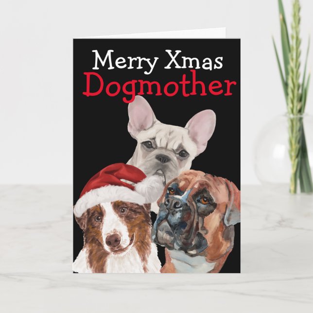 Navidades personalizados acuarela tarjeta de su pe (Anverso)