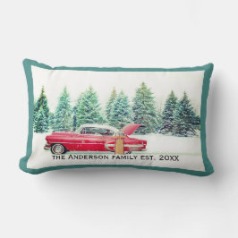 Navidades personalizados almohada coche clásico ro