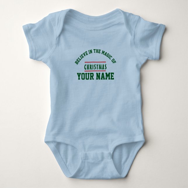 Navidades personalizados Baby Jersey Bodysuit (Anverso)