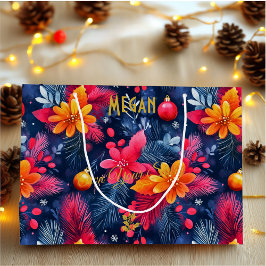 Navidades personalizados Bolsa de regalo grande co