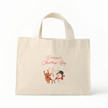 Navidades personalizados Bolsa de renos de Snowman
