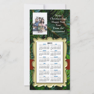 Navidades personalizados/Calendario de tarjetas fo