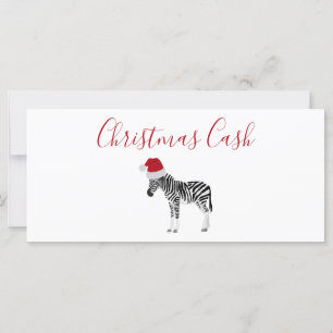 Navidades Personalizados Cash Money Funny Zebra