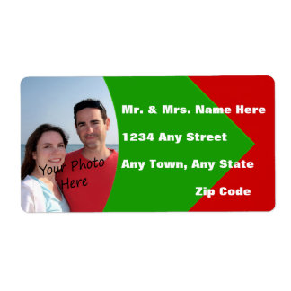 Navidades personalizados Colores Devolver etiqueta
