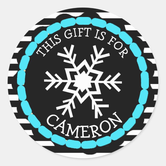 Navidades personalizados con etiquetas de regalo P (Anverso)