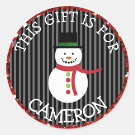 Navidades personalizados con etiquetas de regalo P