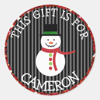 Navidades personalizados con etiquetas de regalo P