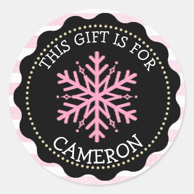Navidades personalizados con etiquetas de regalo P (Anverso)