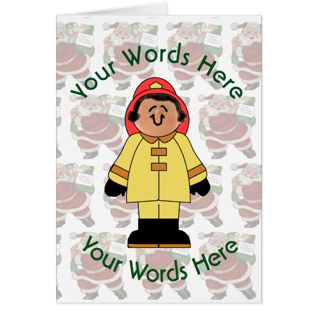 Navidades Personalizados de bomberos de juguete bl (Frente)