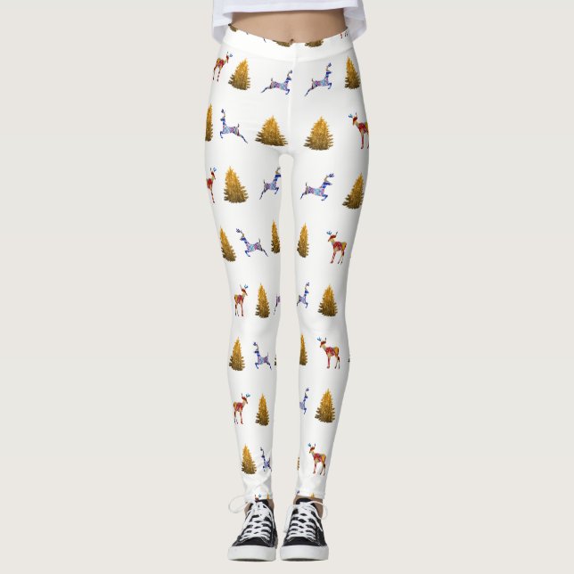 Navidades Personalizados de humor Leggings (Anverso)