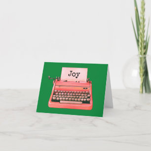 Navidades personalizados de la máquina de escribir