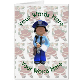 Navidades Personalizados de policía de juguete bla