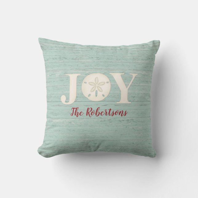 Navidades personalizados disfrutan de la almohada  (Anverso)