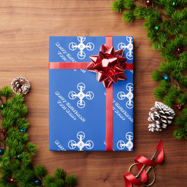 Navidades Personalizados envuelven papel con pilot (Regalo de vacaciones)