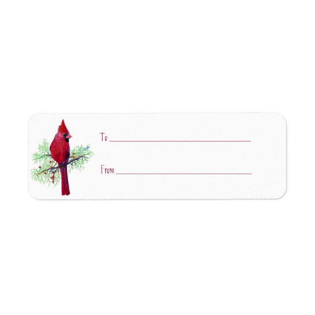 Navidades personalizados Etiqueta de regalo cardin (Frente)