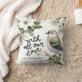 Navidades personalizados Flores y almohada de pája