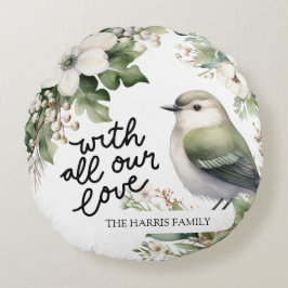 Navidades personalizados Flores y almohada de pája