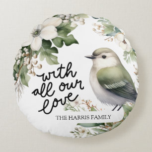 Navidades personalizados Flores y almohada de pája