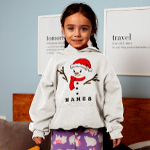 Navidades personalizados Funny Snowman Kid Chica