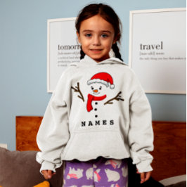 Navidades personalizados Funny Snowman Kid Chica