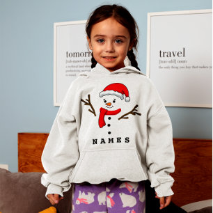 Navidades personalizados Funny Snowman Kid Chica