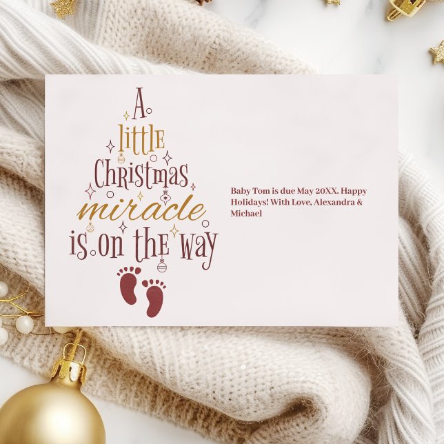 Navidades personalizados Invitación de embarazo (Subido por el creador)