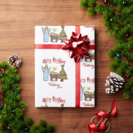 Navidades personalizados manejan papel de ajuste