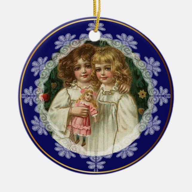 Navidades personalizados Ornamento vintage (Frente)