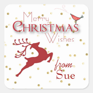 Navidades personalizados Pegatinas de etiquetas de
