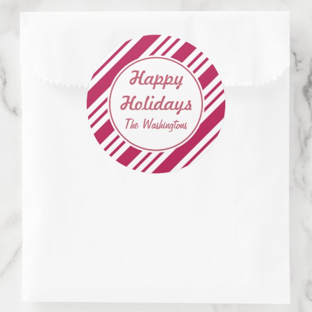 Navidades personalizados Pegatinas de fiestas de m (Bolso)