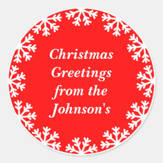 Navidades personalizados Sellos para sobres de cop