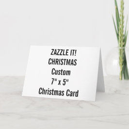 Navidades personalizados Tarjeta 7" x 5" Plantilla