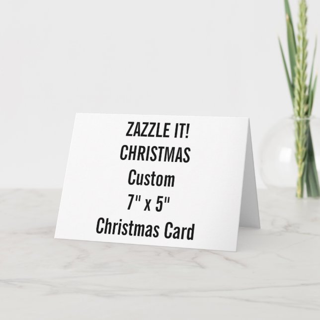 Navidades personalizados Tarjeta 7" x 5" Plantilla (Anverso)